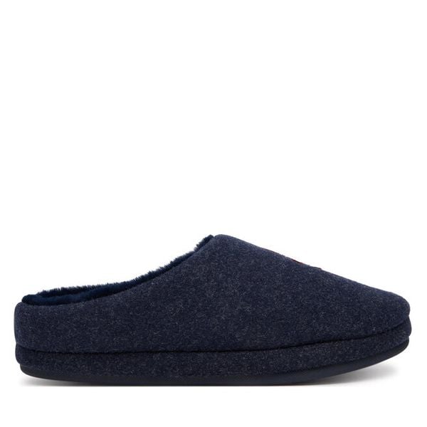 Kapcie Tommy Hilfiger. Niebieskie kapcie damskie Tommy Hilfiger, bez wzorów. Za 249.99 zł.