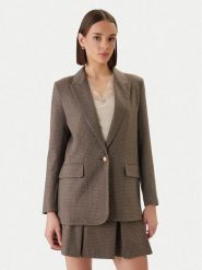 Morgan Marynarka 261-VEN.F Brązowy Regular Fit. Brązowe żakiety damskie Morgan, bez wzorów, z syntetyku. Za 479.99 zł.