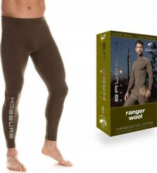 Brubeck LE12410 Spodnie męskie RANGER WOOL khaki XL. Brązowe spodnie materiałowe męskie Brubeck, m, bez wzorów. Za 322.14 zł.