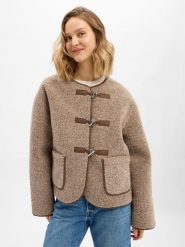 MbyM kurtka ze sztucznego futra - Keisa Kobiety beżowy|brązowy, M/L. Brązowe kurtki damskie mbyM, l, bez wzorów, bez kaptura. Za 429.95 zł.