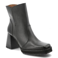 Czarne Botki Armodo Skórzane Obuwie Damskie Na Obcasie. Czarne kozaki damskie Armodo, ze skóry, bez obcasa, na obcasie. Za 416.99 zł.