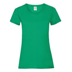 Koszulka Damska Valueweight. Zielone koszulki sportowe damskie Fruit of the Loom, l, bez wzorów, bez kołnierzyka, bez ramiączek, trekkingowe. Za 30.99 zł.