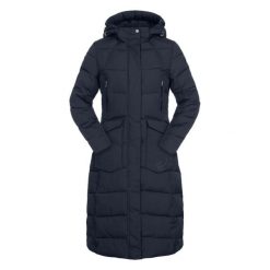 Damski płaszcz jeździecki ELT Saphira Advanced thermique. Niebieskie płaszcze damskie ELT, l, z aplikacjami, z materiału, eleganckie, długie, bez kaptura. Za 749.00 zł.