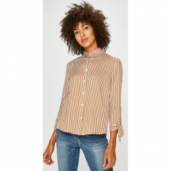 Tally Weijl - Koszula. Szare koszule damskie TALLY WEIJL, z dzianiny, casualowe, z klasycznym kołnierzykiem, z długim rękawem. Za 89.90 zł.