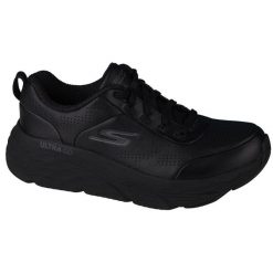 Buty do chodzenia damskie, Skechers Max Cushioning Elite. Czarne obuwie sportowe damskie Skechers, bez wzorów, z materiału, trekkingowe. Za 399.99 zł.