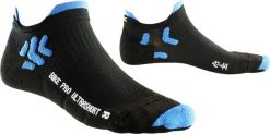 Skarpety kolarskie X-Socks Bike Racing. Czarne skarpety damskie X-Socks, bez wzorów, z elastanu. Za 25.49 zł.