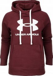 Under Armour Bluza damska Under Armour Rival Fleece Logo Hoodie bordowa 1356318 690 2XL. Czerwone bluzy damskie Under Armour, xl, bez wzorów, bez kaptura. Za 195.59 zł.