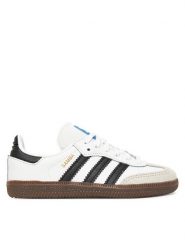 Adidas Sneakersy Samba Og IE3677 Biały. Białe buty sportowe dziewczęce Adidas, bez wzorów, ze skóry, bez zapięcia. Za 249.99 zł.
