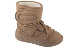 Buty turystyczne zimowe śniegowce damskie, Superbubble Boot. Brązowe obuwie sportowe damskie Fila, bez wzorów, z materiału, trekkingowe. Za 349.99 zł.