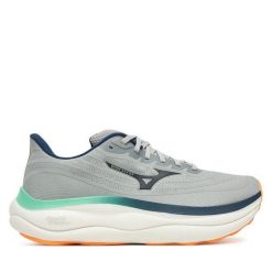 Buty do biegania Mizuno. Szare buty sportowe męskie Mizuno, bez zapięcia, do biegania, mizuno wave. Za 559.99 zł.