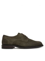 Tommy Hilfiger Półbuty Corporate Dressy Suede Shoe FM0FM05969 Zielony. Zielone półbuty na co dzień męskie Tommy Hilfiger, ze skóry, bez zapięcia. Za 649.99 zł.
