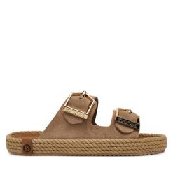 Espadryle Bohonomad. Brązowe espadryle damskie Bohonomad, bez wzorów, bez obcasa, bez zapięcia. Za 299.99 zł.