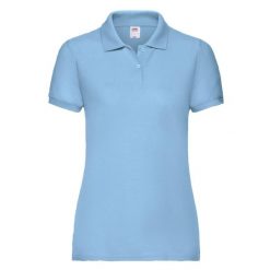 Koszulka Polo Damska. Niebieskie koszulki sportowe damskie Fruit of the Loom, xs, bez wzorów, bez kołnierzyka, bez ramiączek. Za 66.99 zł.