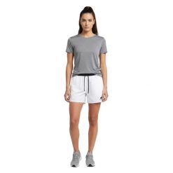 Damskie spodenki do biegania. Białe szorty sportowe damskie FJORK MERINO, s, bez wzorów, z poliesteru, sportowe, do biegania. Za 319.00 zł.