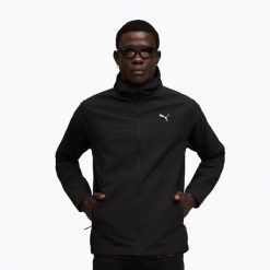 Kurtka do biegania męska PUMA Run Raincell. Czarne kurtki męskie Puma, m, bez wzorów, z materiału, do biegania. Za 621.45 zł.