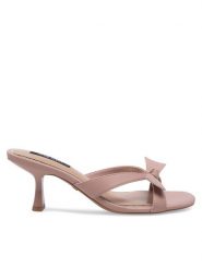 Nine West Klapki WFA2668-1 Różowy. Czerwone klapki damskie Nine West, bez wzorów, z syntetyku, bez obcasa. Za 137.99 zł.