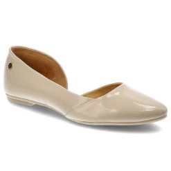 Beżowe Baleriny Maciejka Eleganckie Obuwie Damskie. Brązowe baleriny damskie Maciejka, na wiosnę, bez wzorów, ze skóry, eleganckie, bez obcasa, na płaskiej podeszwie. Za 159.00 zł.