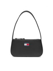 Tommy Jeans Torebka Tjw Ess Must Shoulder Bag AW0AW16966 Czarny. Czarne torebki do ręki damskie Tommy Jeans, bez wzorów, z jeansu, bez dodatków. Za 179.99 zł.