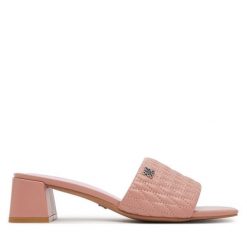 Klapki Nine West. Czerwone klapki damskie Nine West, bez wzorów, bez obcasa. Za 179.99 zł.