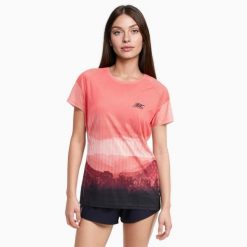 Damska koszulka oddychająca do biegania ADVENTURE. Brązowe koszulki sportowe damskie BODYCROSS, xs, bez wzorów, z materiału, bez kołnierzyka, bez ramiączek, do biegania. Za 292.99 zł.