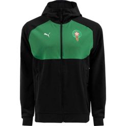 Kurtka z dresu Puma. Czarne kurtki męskie Puma, s, bez wzorów, z dresówki, eleganckie, bez kaptura. Za 321.05 zł.