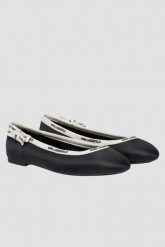 KARL LAGERFELD Czarne damskie baleriny KARO, Rozmiar 40. Czarne baleriny damskie KARL LAGERFELD, bez wzorów, klasyczne, bez obcasa. W wyprzedaży za 599.99 zł.