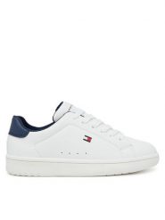 Tommy Hilfiger Sneakersy Low Cut Lace-Up T3X9-34073-1355X S Biały. Białe buty sportowe dziewczęce Tommy Hilfiger, bez wzorów, ze skóry, bez zapięcia. Za 229.99 zł.