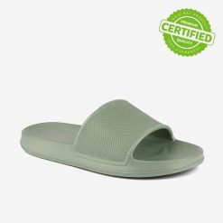 Klapki damskie Coqui Tora. Zielone klapki damskie Coqui, bez wzorów, z materiału, bez obcasa. Za 116.99 zł.