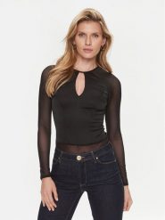 Marciano Guess Body 4RGP18 6851Z Czarny Slim Fit. Czarne bluzki damskie Marciano Guess, s, z aplikacjami, z syntetyku, bez kołnierzyka, bez ramiączek. Za 669.99 zł.