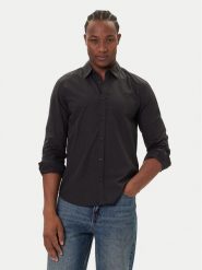 Mustang Koszula Canton 1016951 Czarny Slim Fit. Czarne koszule męskie Mustang, m, bez wzorów, z bawełny, bez kołnierzyka, bez ramiączek. Za 209.99 zł.