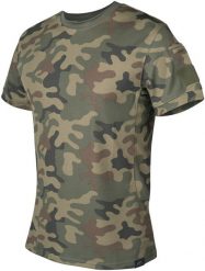 Helikon-Tex TACTICAL T-Shirt - TopCool - PL Woodland. T-shirty męskie HELIKON-TEX, m, bez wzorów, bez kołnierzyka. Za 92.25 zł.