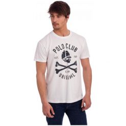 Polo Club C.H..A T-Shirt Męski M Biały. Białe koszulki polo męskie Polo Club C.H..A. W wyprzedaży za 109.00 zł.