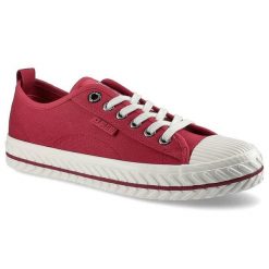 Czerwone Trampki Big Star Damskie Modne Obuwie. Czerwone trampki i tenisówki damskie Big Star, bez wzorów, z materiału, retro, bez zapięcia. Za 89.99 zł.