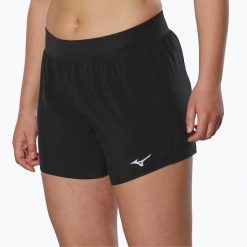 Spodenki do biegania damskie Mizuno Alpha 4.5". Czarne szorty sportowe damskie Mizuno, s, bez wzorów, z elastanu, do biegania. Za 99.99 zł.