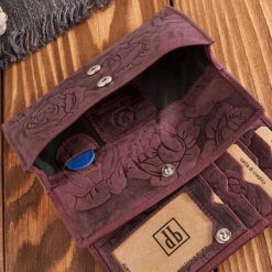 Paolo Peruzzi Portfel damski skórzany vintage duży w kwiaty T-107-HCH. Portfele damskie Paolo Peruzzi, bez wzorów. Za 124.59 zł.