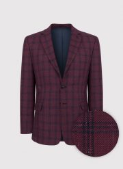PAKO LORENTE – Bordowa marynarka casualowa. Czerwone marynarki męskie Pako Lorente, bez wzorów, z bawełny, casualowe. Za 399.99 zł.