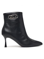 KARL LAGERFELD Botki Sienna KL32745 Czarny. Czarne botki damskie KARL LAGERFELD, ze skóry, bez obcasa, na szpilce, bez zapięcia. Za 1,009.00 zł.