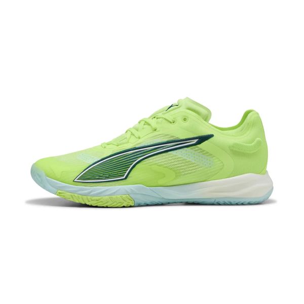 Buty halowe Puma Accelerate Nitro SQD 4. Żółte obuwie sportowe damskie Puma, bez wzorów, trekkingowe. Za 629.99 zł.