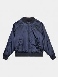 Tommy Hilfiger Kurtka bomber KG0KG07829 D Granatowy Oversize. Niebieskie kurtki i płaszcze dla dziewczynek Tommy Hilfiger, bez wzorów, z syntetyku, bez kaptura. Za 519.99 zł.