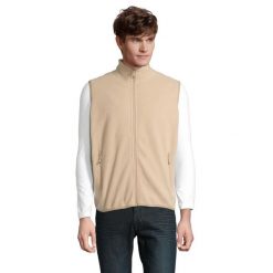 Ocieplacz Na Ciało Dla Dorosłych Unisex Factor Fleece Zapinany Na Zamek. Brązowe bluzy męskie SOL'S, l, bez wzorów, bez kaptura. Za 104.99 zł.