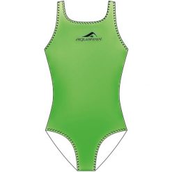 Strój kąpielowy dla dziewczynki Aquafeel Aquafeel Back. Zielone stroje kąpielowe dla dziewczynek Aquafeel, bez wzorów, z materiału. Za 149.99 zł.
