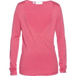 Sweter kopertowy bonprix pastelowy jasnoróżowy. Swetry damskie marki bonprix. Za 37.99 zł.