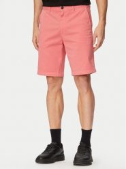 BOSS Szorty materiałowe 50536723 Czerwony jasny Slim Fit. Czerwone szorty męskie Boss, m, bez wzorów, z bawełny. Za 449.99 zł.