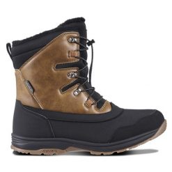 Śniegowce Icepeak. Brązowe śniegowce i trapery męskie Icepeak, bez zapięcia. Za 429.99 zł.