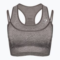 Biustonosz treningowy Gymshark Vital Rise Sports. Czerwone obuwie sportowe damskie GYMSHARK, bez wzorów, na fitness i siłownię. Za 109.99 zł.