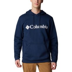 Bluza Sportowa Z Kapturem Męska Columbia Csc Basic Logo. Niebieskie bluzy męskie Columbia, m, bez wzorów, z kapturem. Za 255.99 zł.