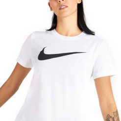 Koszulka Damska Park 20 DriFIT. Białe t-shirty damskie Nike, m, bez wzorów, z bawełny, klasyczne, bez kołnierzyka. Za 180.45 zł.
