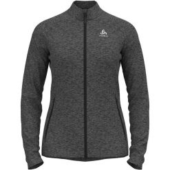 Bluza rozpinana bez kaptura damska ODLO Tencia Mid Layer Full Zip. Czarne bluzy damskie Odlo, bez wzorów, bez kaptura. Za 450.00 zł.