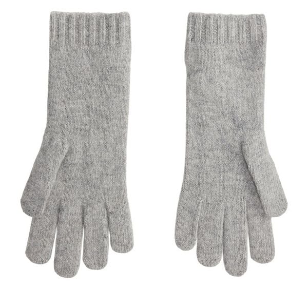 Rękawiczki Polo Ralph Lauren. Szare rękawiczki damskie Polo Ralph Lauren, bez wzorów, z dzianiny. Za 399.99 zł.