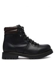 Tommy Hilfiger Trzewiki Elevated Outdoor Lth Wpm Boot FM0FM05995 Czarny. Czarne botki męskie Tommy Hilfiger, bez wzorów, ze skóry, bez zapięcia. Za 849.99 zł.